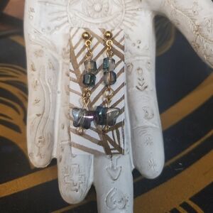 Handmade Butterfly Gold Hypoallergenic Earrings